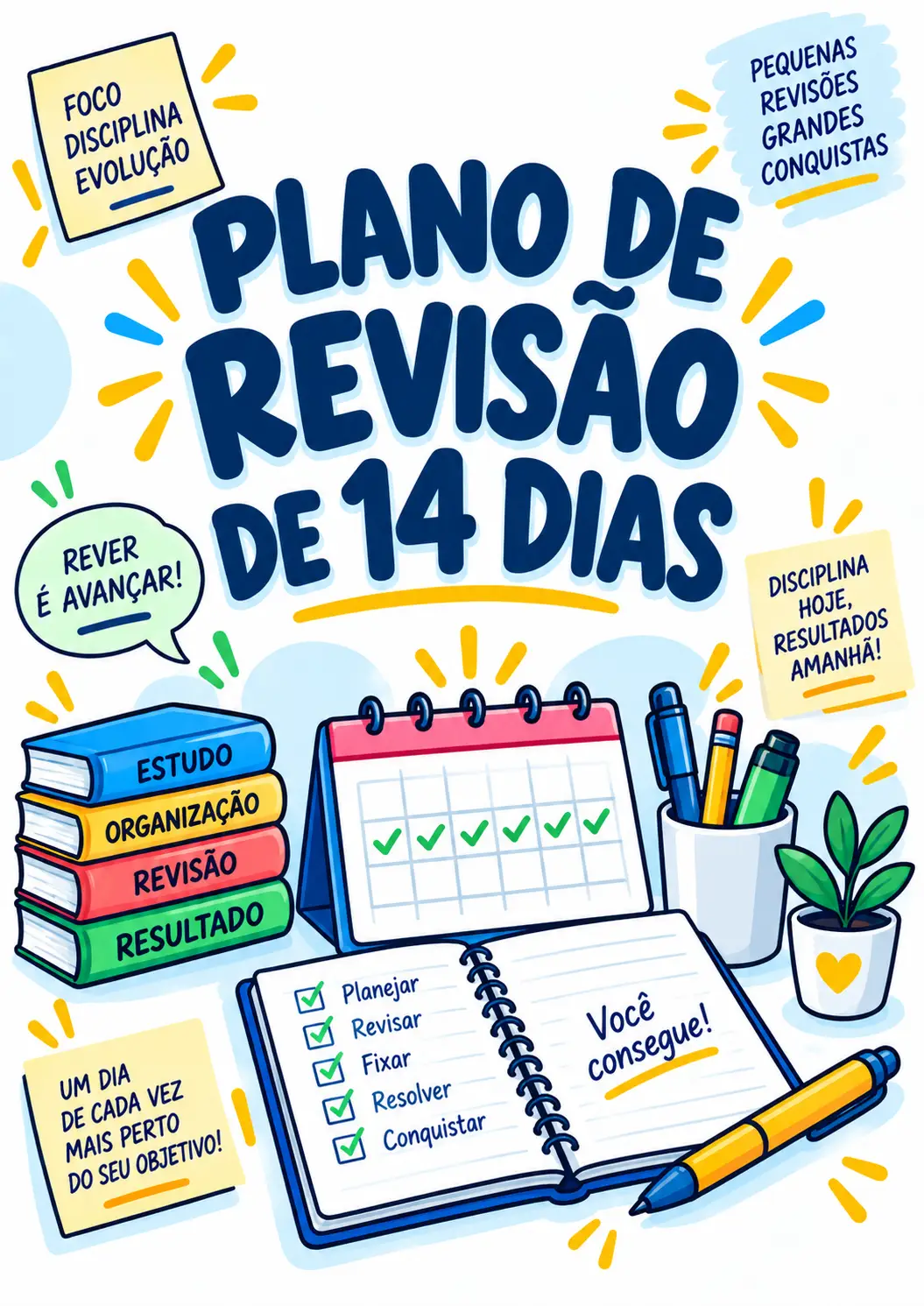 Capa do bônus Plano de Revisão de 14 Dias