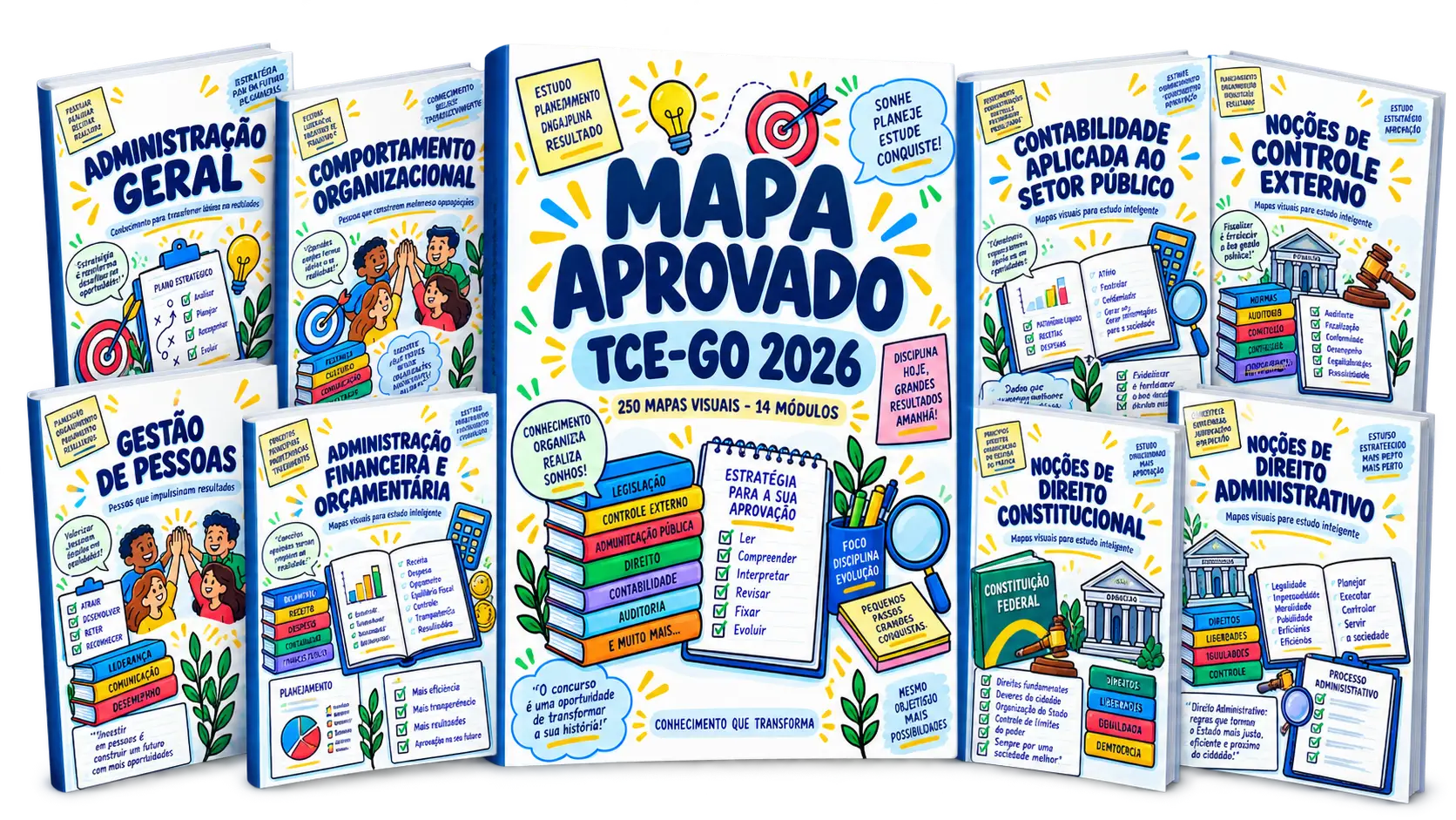 Pacote completo Mapa Aprovado TCE-GO 2026